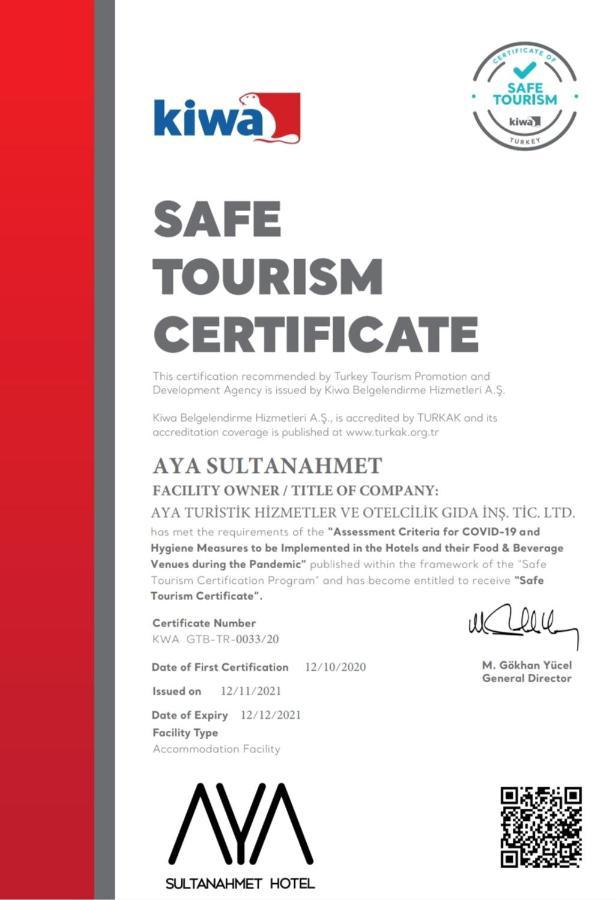 Aya Sultanahmet Hotel Istanbul Exterior foto